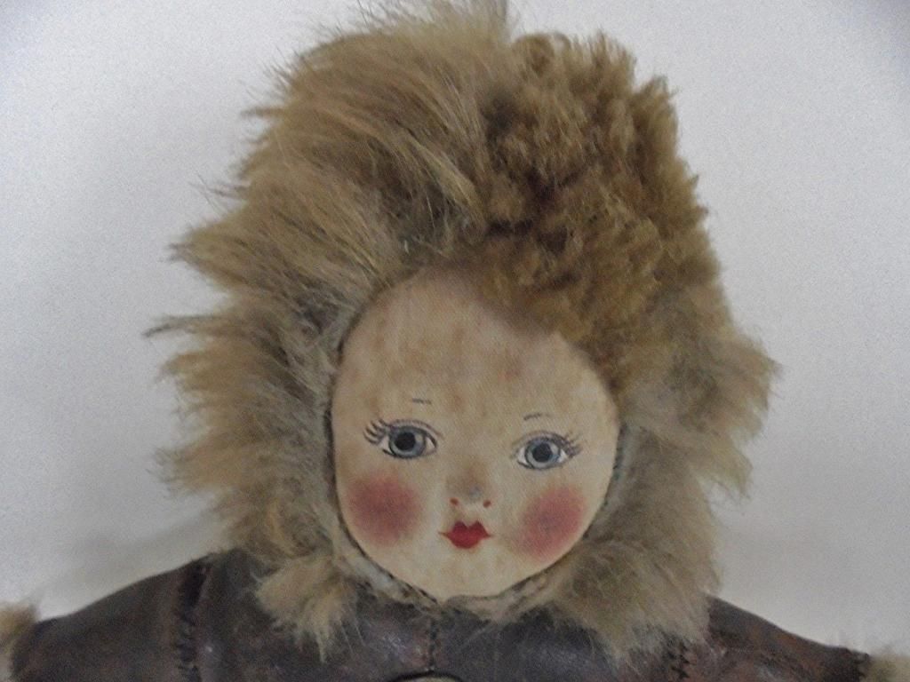 Face Mask Cloth Doll-Eskimo-Circa 1930s