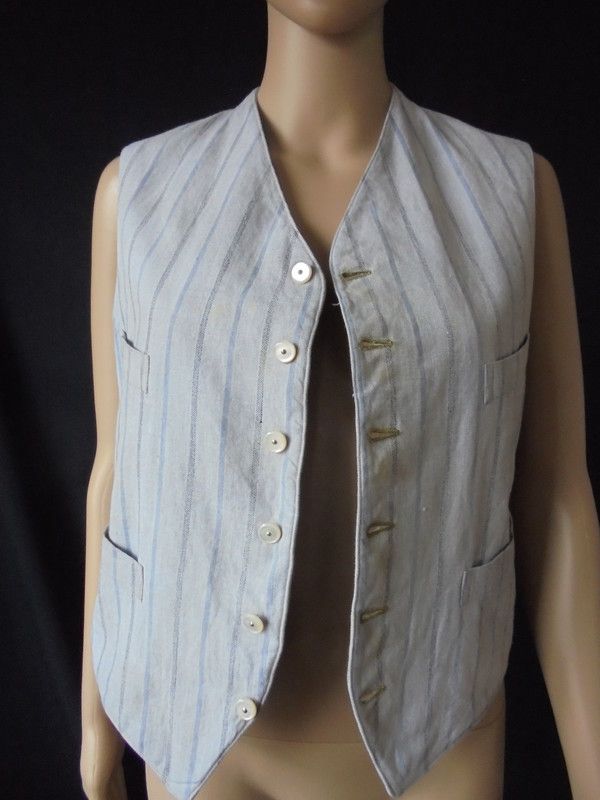 Victorian Waistcoat With MOP Buttons Circa 1880s
