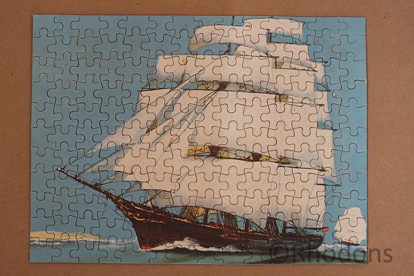 Bell Jigsaw Puzzle, Old Time Racing Clipper