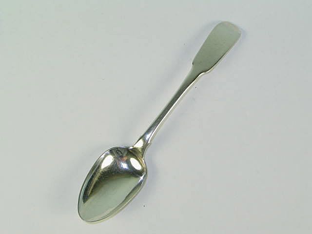 Irish Silver Teaspoon By Samuel Neville, Dublin, Hallmarks For 1815 (Lot #2)
