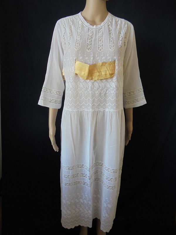 Edwardian Cotton Muslin Dress
