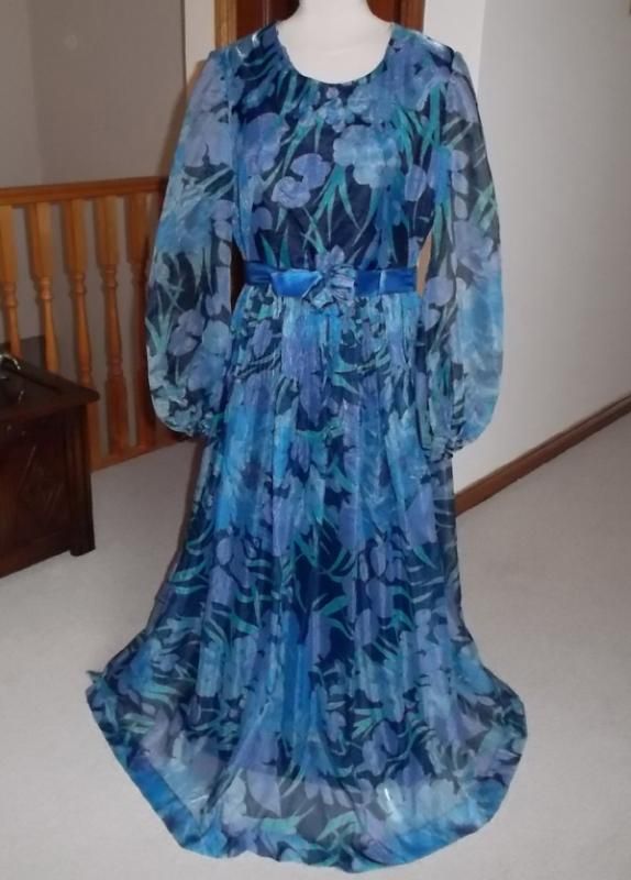 Berkertex Evening Dress, UK Size 18, 1970s