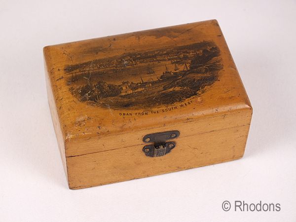 Mauchline Ware Box, Oban From The South West