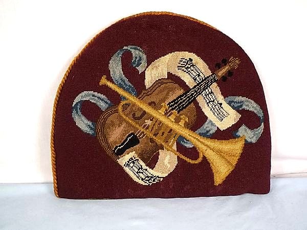 Tapestry Tea Cosy With Musical Theme