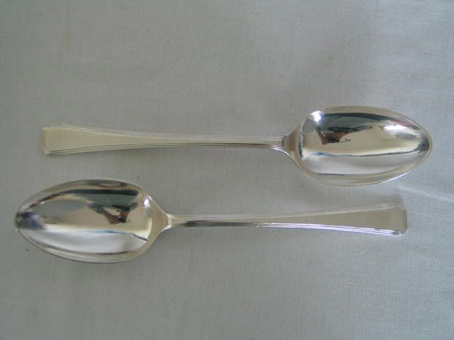 Table Spoons x2 - 1960s Elkington Salisbury Silver Plate