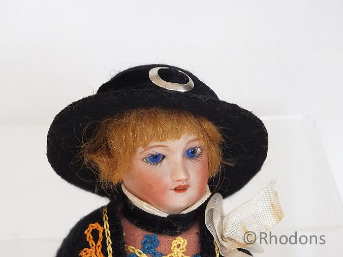 Antique French Mignoette Bisque Head Boy Doll, S.F.B.J Unis, #149 301