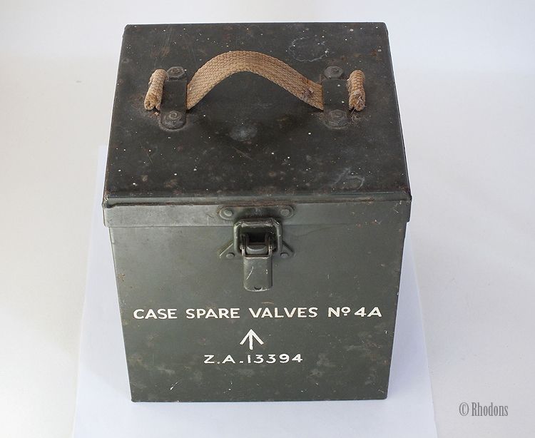 British Army Spare Valve Case No.4A,  ZA 13394, World War Two Era 1939-1945.