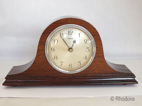 Ferranti Electric Mantel Clock, Oak Cased, Circa 1950s