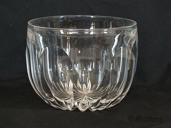 Crystal Cut Glass Wine Glass Cooler, Rinser - 19th Century Vintage