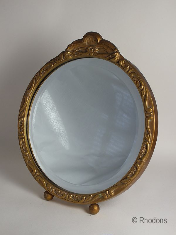 Table Mirror, Gilt Framed, Circa 1930s