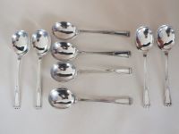 Elkington Plate Soup Spoons-7.25