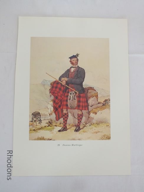 Duncan MacGregor, Scottish Clansman Print By Kenneth Macleay RSA, Circa 1890s