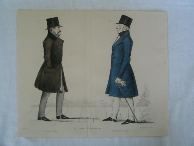 Modern Athenians-Caricatures of Prominent Edinburgh Gentlemen-19th Century Print