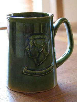 Charles, Prince Of Wales 1969 Investiture Commemorative Tankard By Holkam Pottery, England