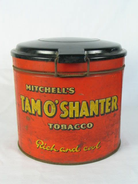 Antique Tobacco Storage Tin-Mitchells Tam O'Shanter Heather Bell Twist