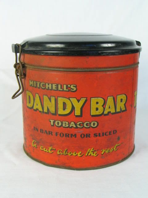 Antique Tobacco Storage Tin-Mitchells Tam O'Shanter Heather Bell Twist