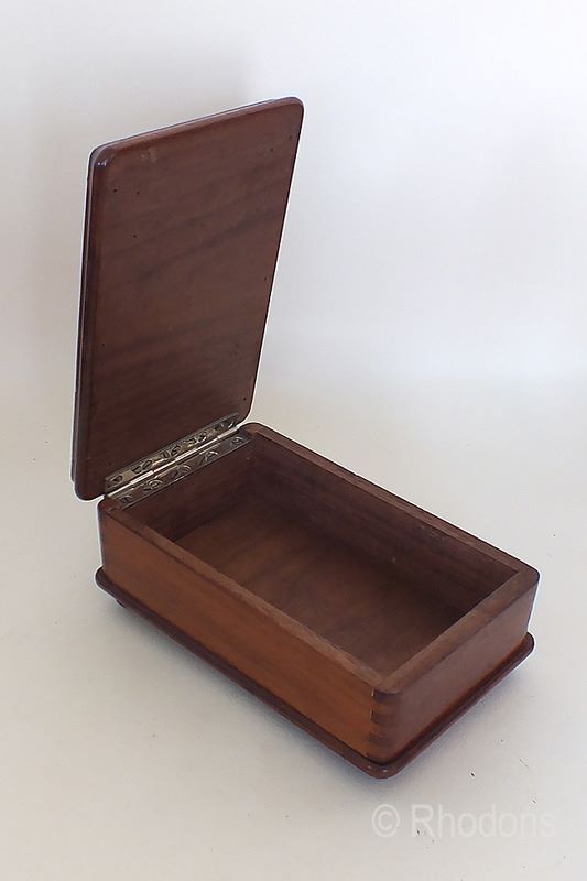 Unusual Rectangular Wooden Box, Circa 1930s