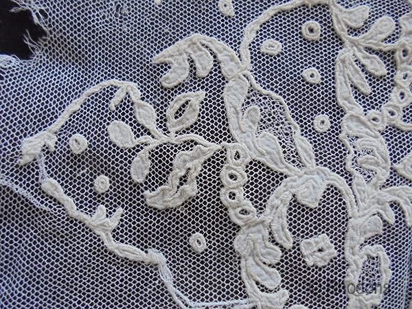 Honiton Lace Modesty Panel-Handmade-19th Century Antique