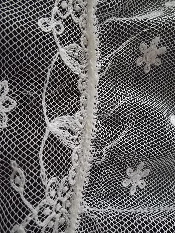 Lace Bodice Insert Panel-Antique, Handsewn