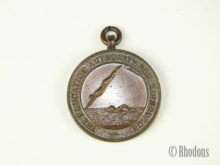The Education Authority For Edinburgh, Bronze Award Medal For Swimming, Early 1900s