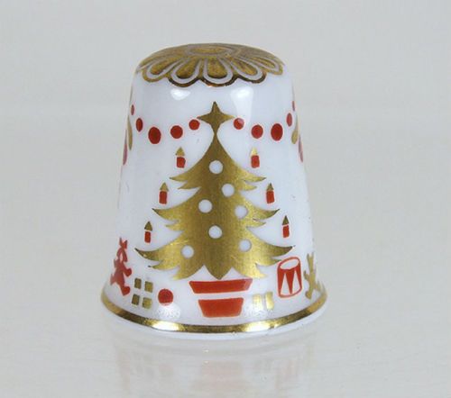 Collectable Commemorative Thimble- Christmas 1982-Spode Fine Bone China- Boxed
