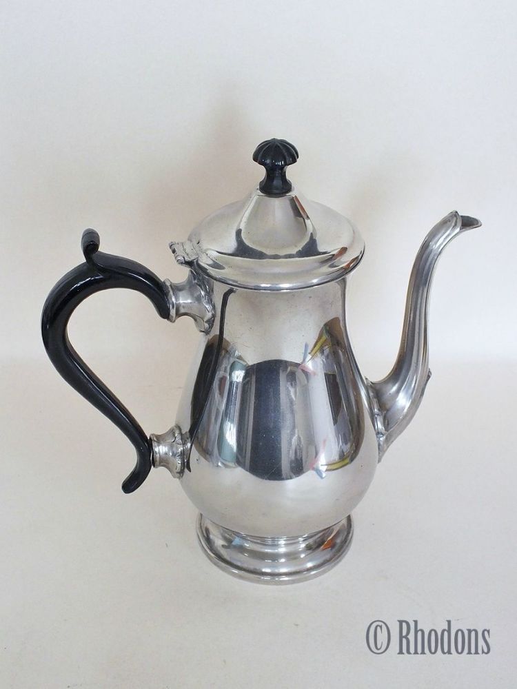Coffee Pot, Ashberry Pattern-Silver Plated 