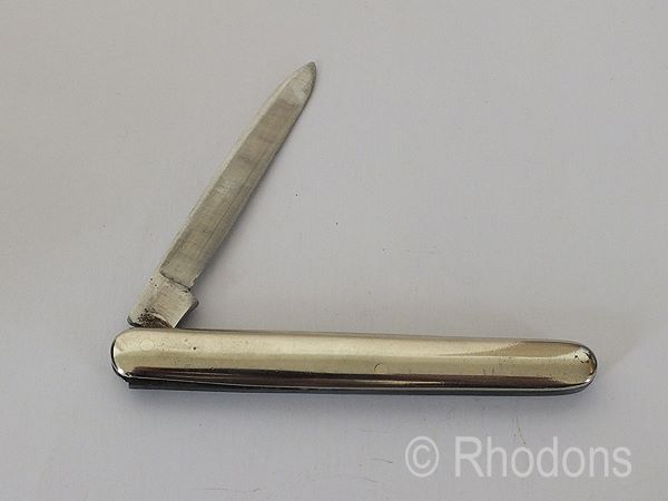 Vintage Nickel Silver Penknife, Rawson Brothers Sheffield