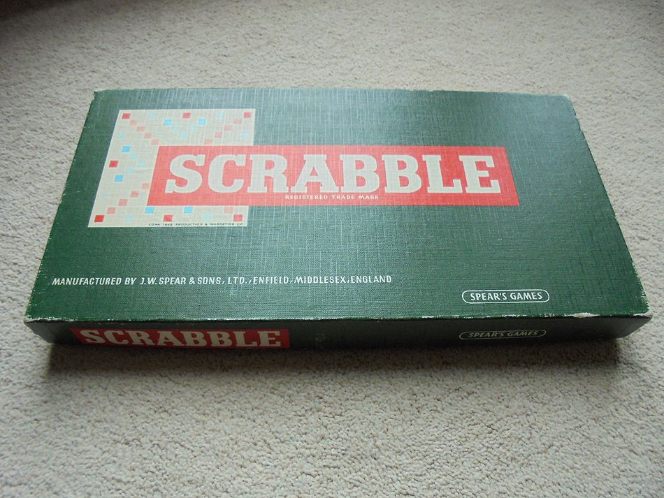 Vintage Scrabble Game, Circa 1960s,1970s 