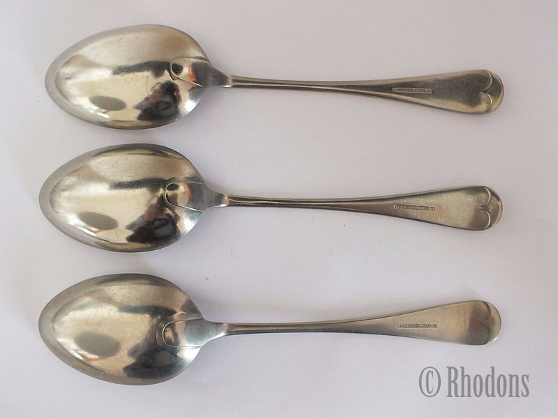 Serving Spoons, 8.25", Lot Of 3