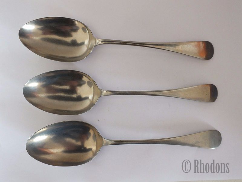 Serving Spoons, 8.25", Lot Of 3
