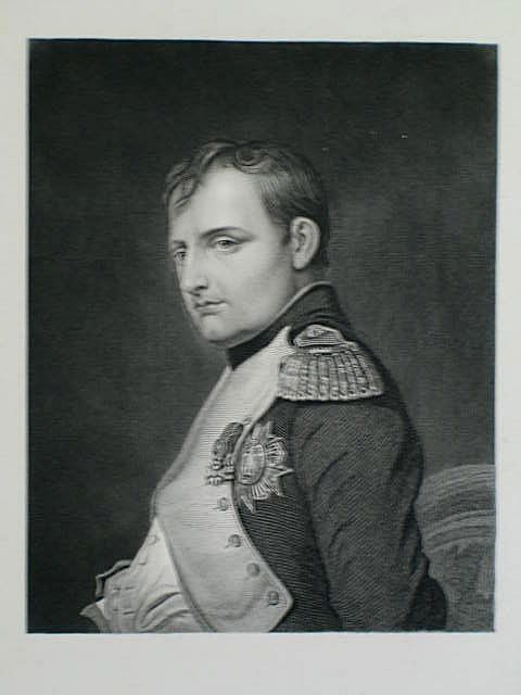 Napoleon Bonaparte, Victorian Portrait Print by S Freeman After Delaroche