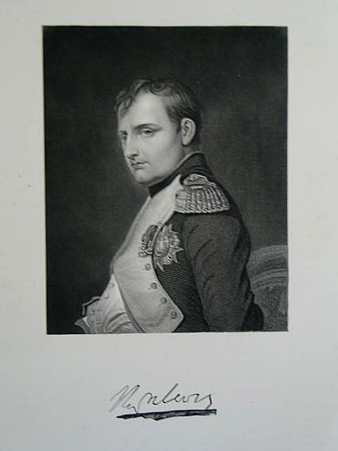 Napoleon Bonaparte, Victorian Portrait Print by S Freeman After Delaroche