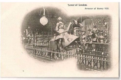 London: The Tower of London, Armour Of Henry VIII. Early 1900s Postcard 