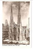 USA: New York. St Patricks Cathedral New York City. 1920/30s Real Photo Postcard
