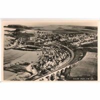 Cullen From The Air, Moray, Scotland - 1960s RP Postcard