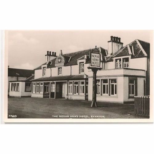 The Novar Arms Hotel, Evanton Ross-shire Scotland Photo Postcard