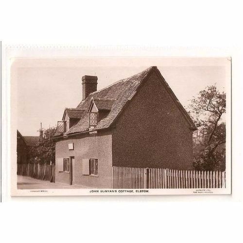 John Bunyans Cottage Elstow, Bedfordshire-1930s RP Postcard