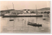 Loch Steamer At Campbeltown, Argyll 1960s Real Photo Postcard 