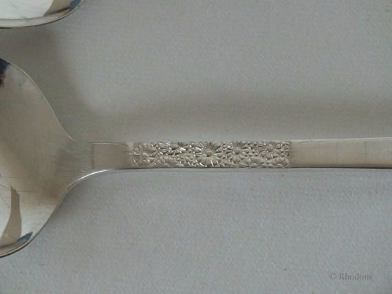 Viners Cutlery Serving Spoons - Love Story Pattern x2