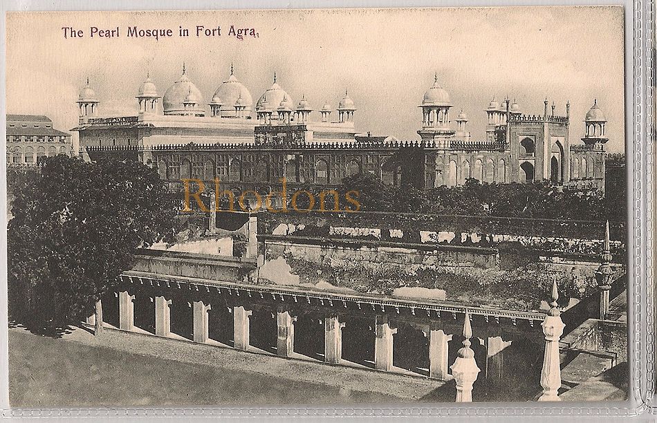 India: The Pearl Mosque In Agra, Early 1900s Postcard