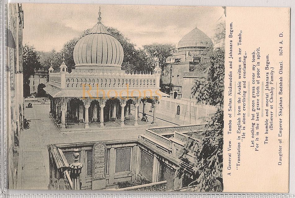 Tombs Of Sultan Nizamuddin & Jahanra Begum-General View Postcard