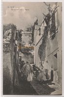 Rue Du Rempart, Medee, Algeria - Early 1900s Postcard 