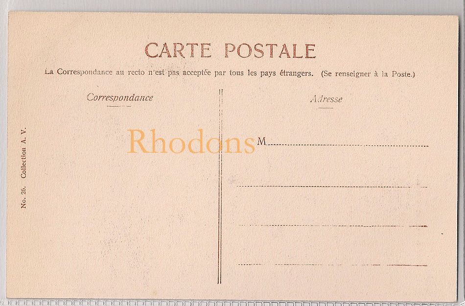 Rue Du Rempart, Medee, Algeria - Early 1900s Postcard 