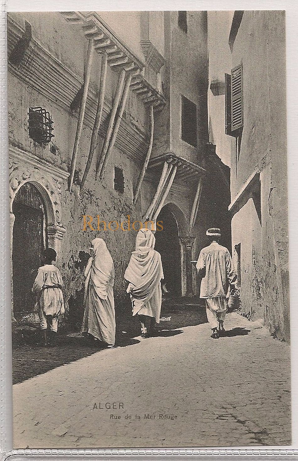 Algeria: Alger- Rue de la Mer Rouge, Early 1900s Postcard