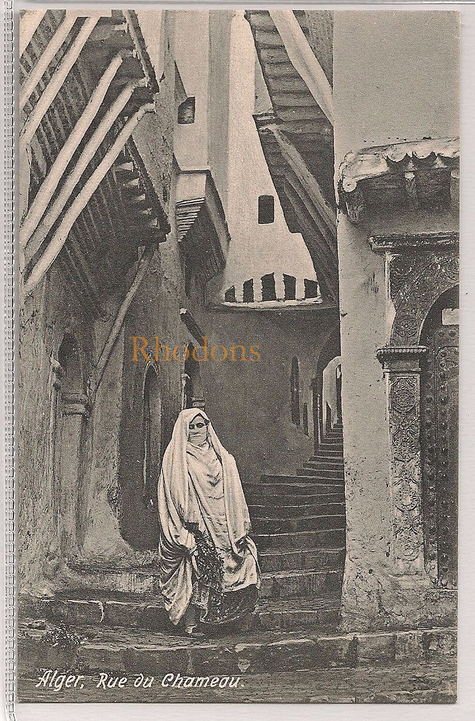Algeria: Alger, Rue Du Chameau, Early 1900s Postcard