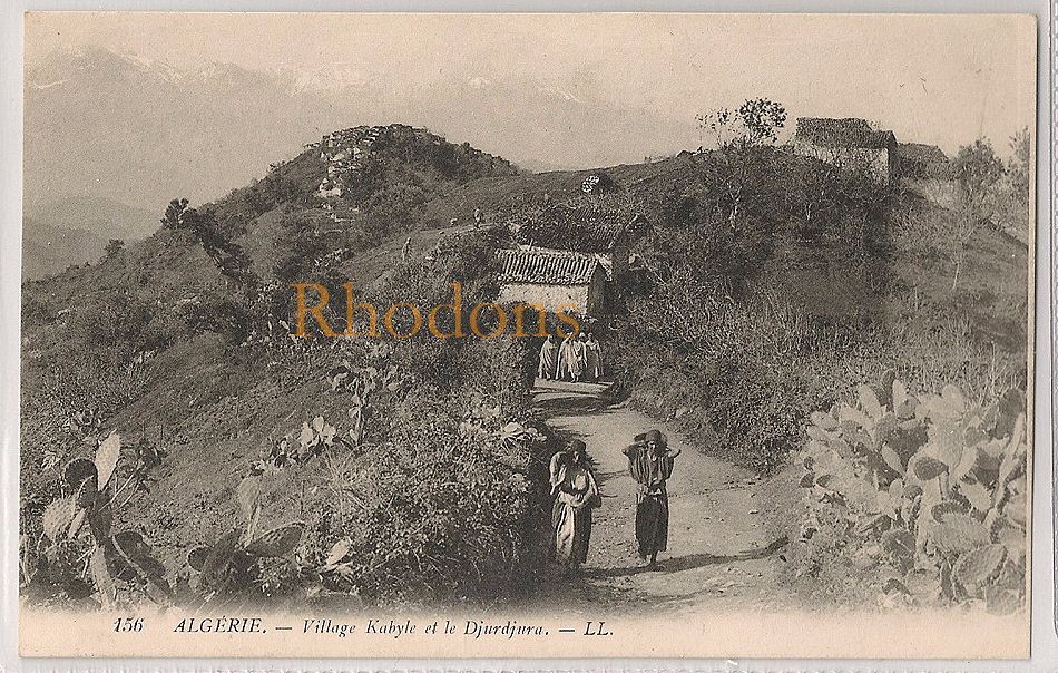 Algeria: Village Kabyle Et Le Djurdjura, Algerie. Early 1900s Postcard