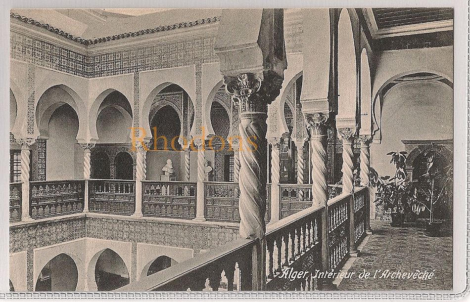 Interieur de l'Archeveche, Algeria: Alger. Early 1900s Postcard 