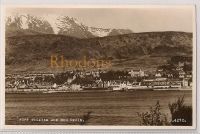 Scotland: Inverness-shire, Fort William & Ben Nevis, Mid 1900s Real Photo Postcard 