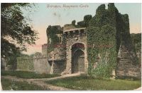 Entrance Beaumaris Castle, Anglesey, Wales. Early 1900s Postcard