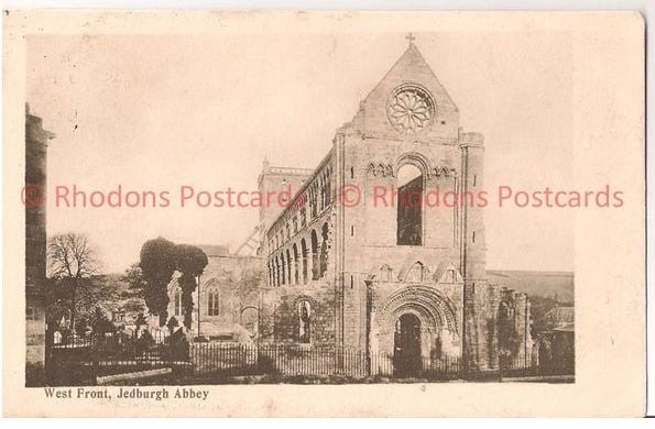 Jedburgh Abbey, Scottish Borders - View Of West Front Postcard